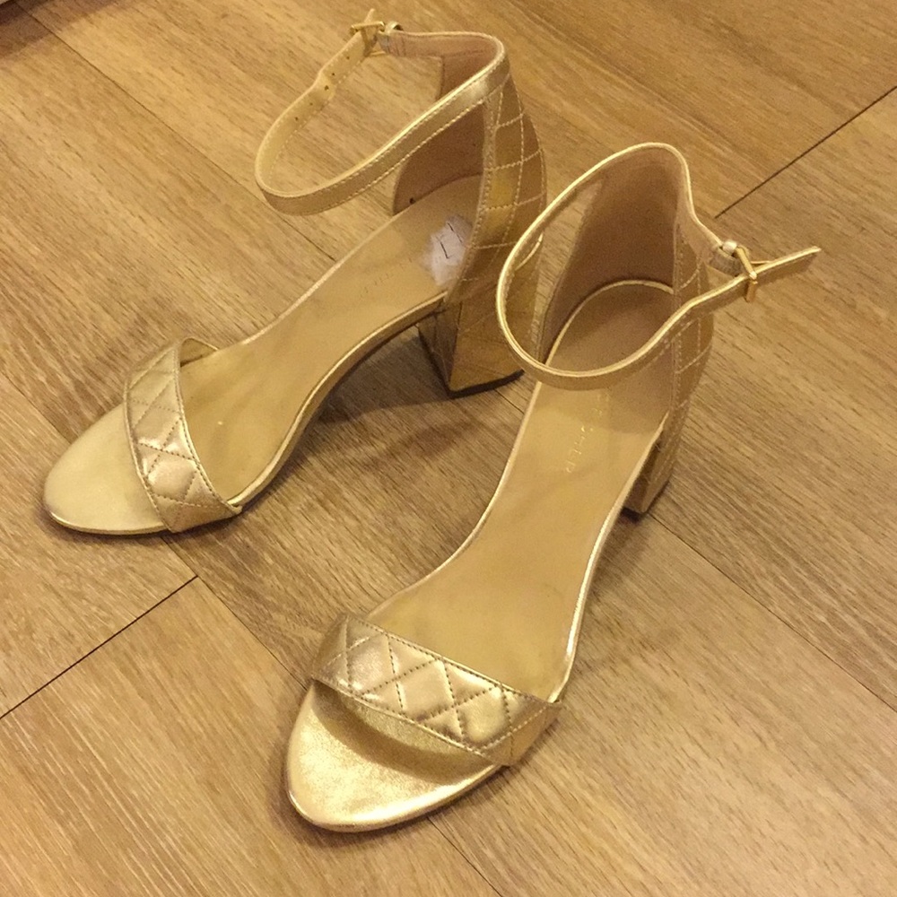 Marc Fisher Gold Heels
